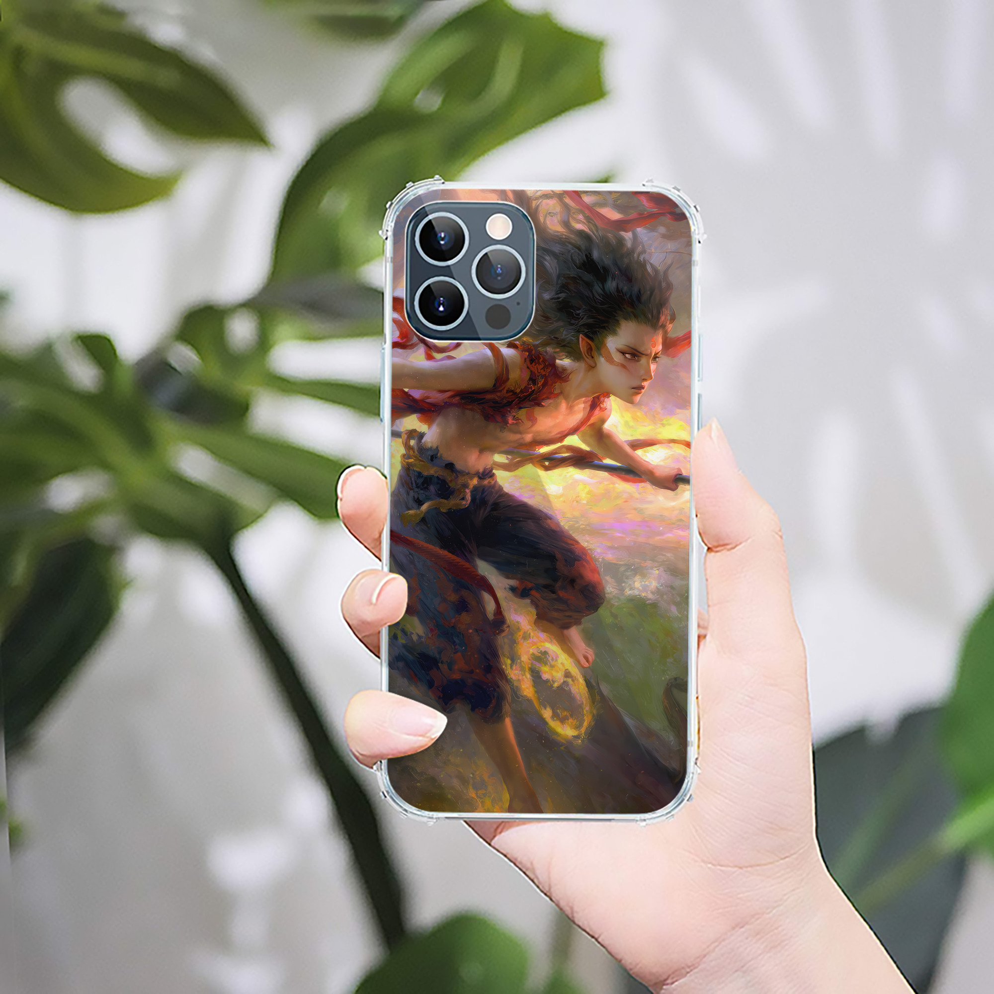 （画像用） Ne Zha 2 ナタ 魔童の大暴れ 【iPhone 12シリーズ対応】透明スマホケース（クリアソフトケース）